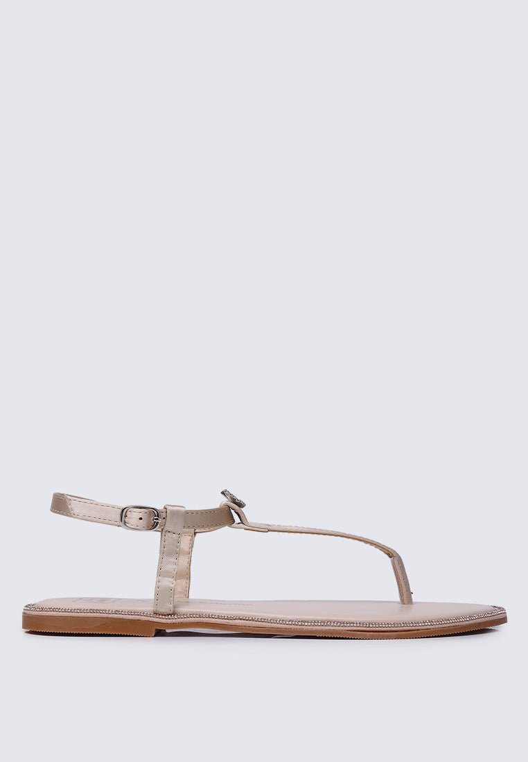 Magic Nightingale Comfy Sandals In ChampagneShoes - myballerine