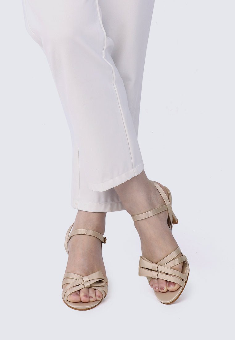 Melissa Comfy Heels In Almond - myballerine