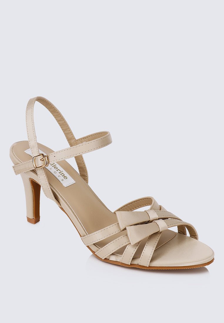 Melissa Comfy Heels In Almond - myballerine