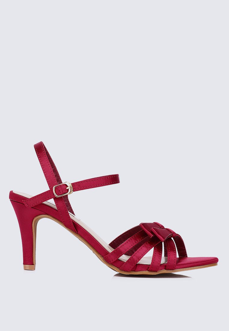 Melissa Comfy Heels In Maroon - myballerine