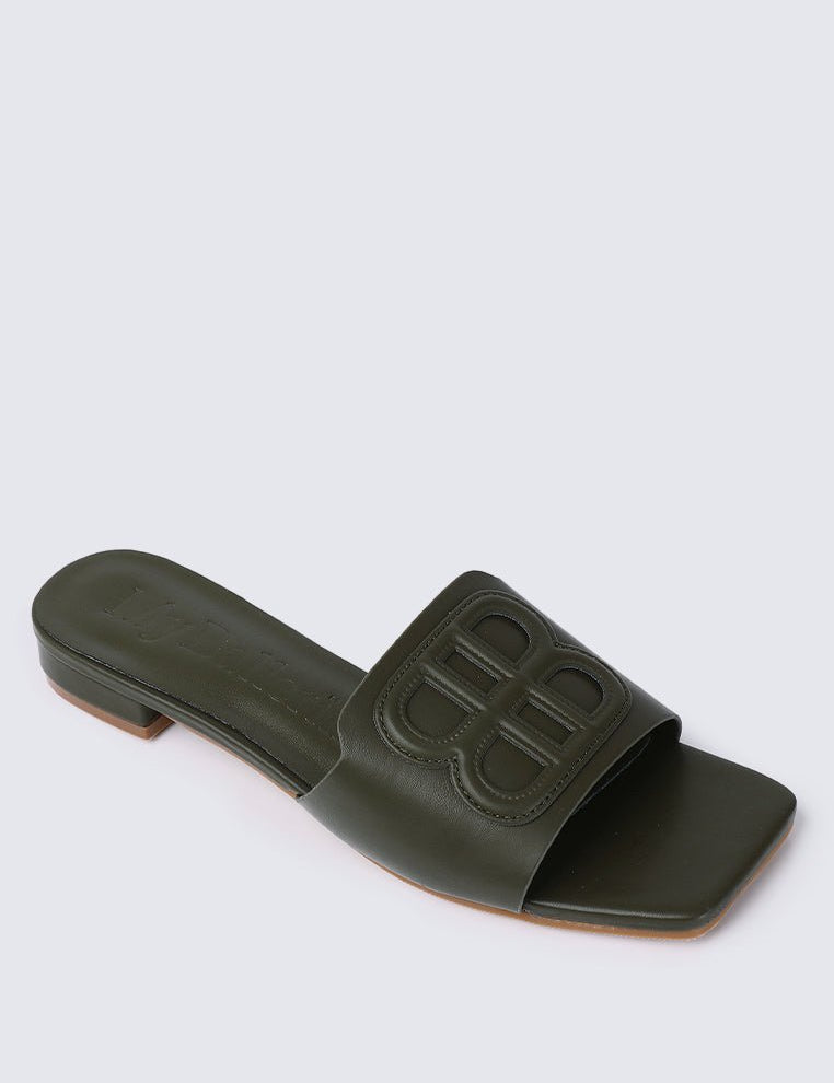 Michelle Comfy Sandals In OliveShoes - myballerine