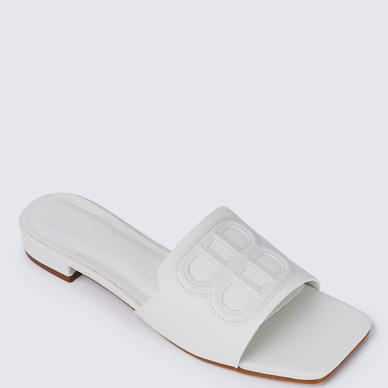 Michelle Comfy Sandals In WhiteShoes - myballerine