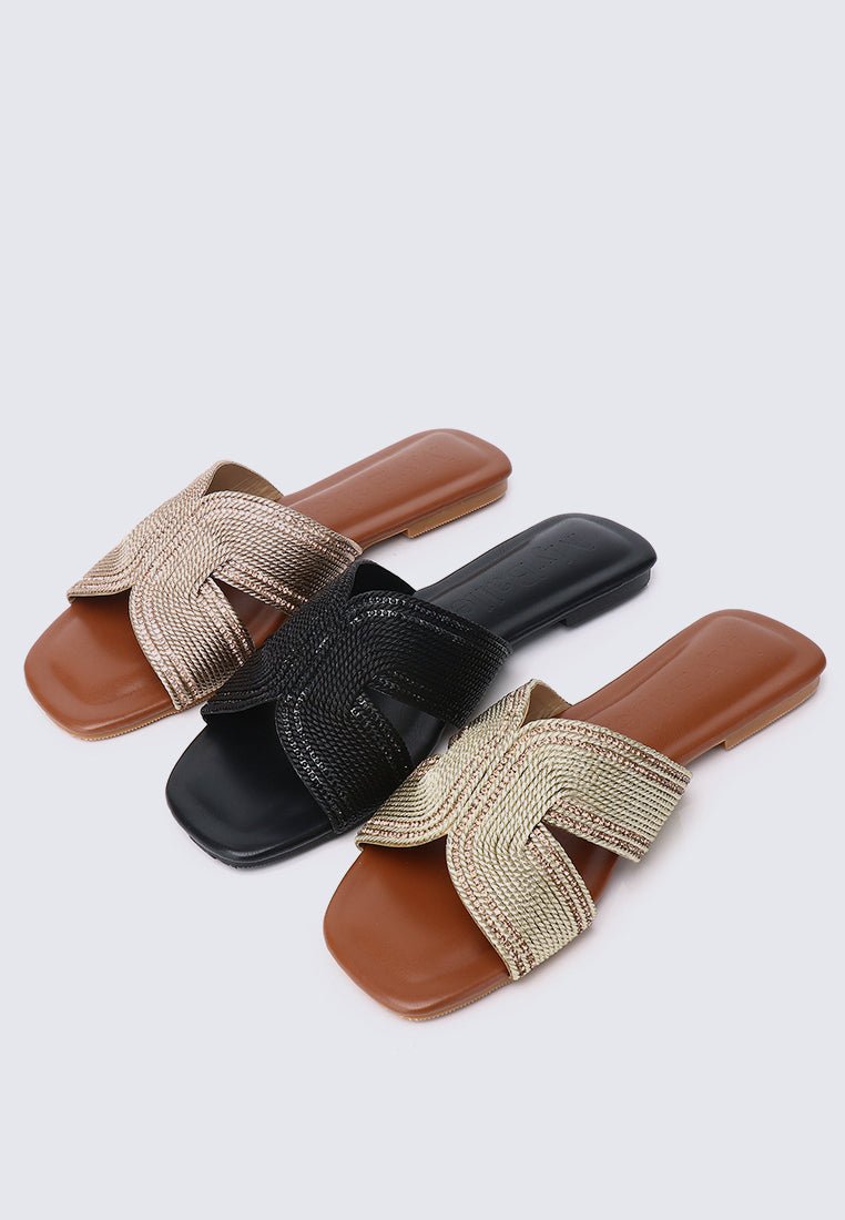 Mocca Comfy Sandals In BlackShoes - myballerine