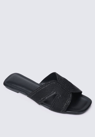 Mocca Comfy Sandals In BlackShoes - myballerine