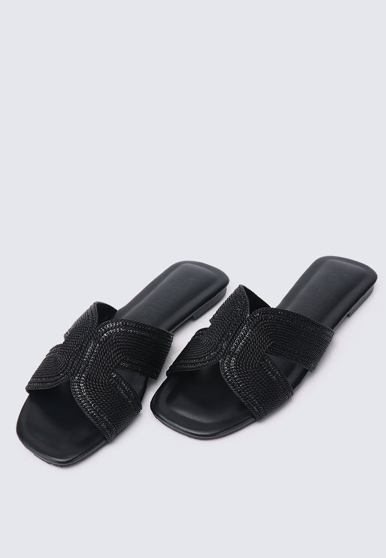 Mocca Comfy Sandals In BlackShoes - myballerine