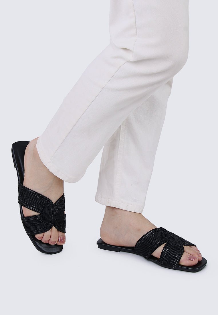 Mocca Comfy Sandals In BlackShoes - myballerine