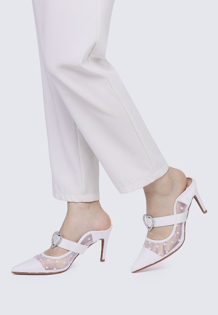 My Beloved Comfy Mules In White - myballerine