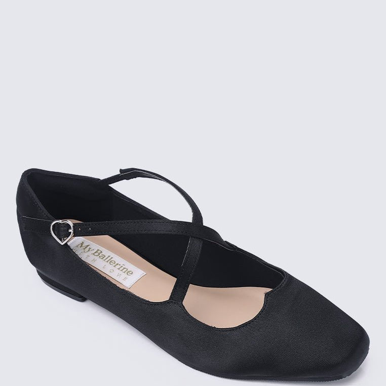 My Sweetheart Comfy Ballerina In Black - myballerine