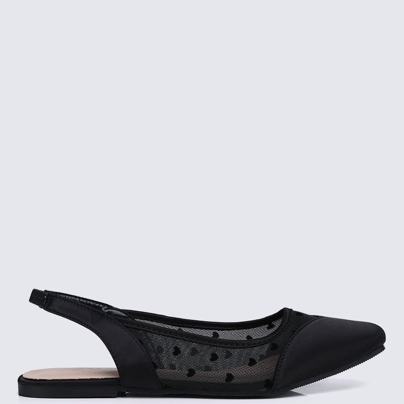 My Valentine Comfy Ballerina In Black - myballerine