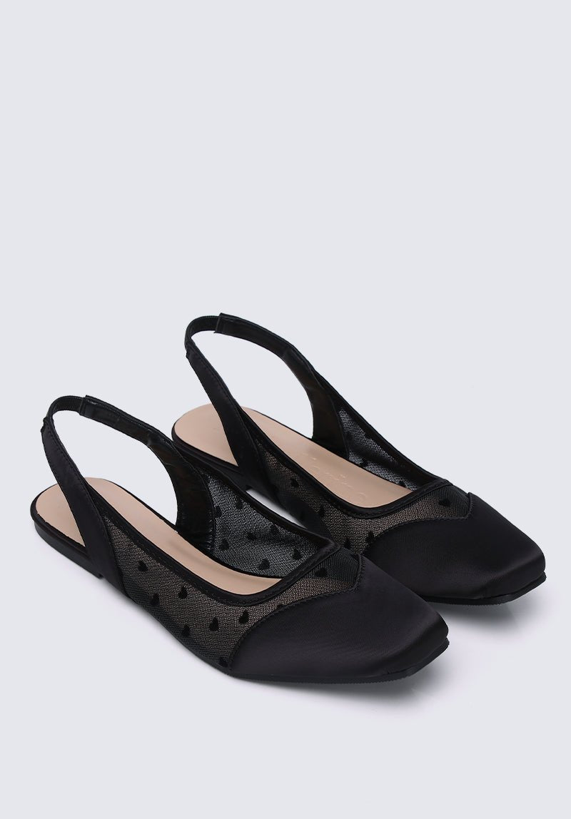 My Valentine Comfy Ballerina In Black - myballerine