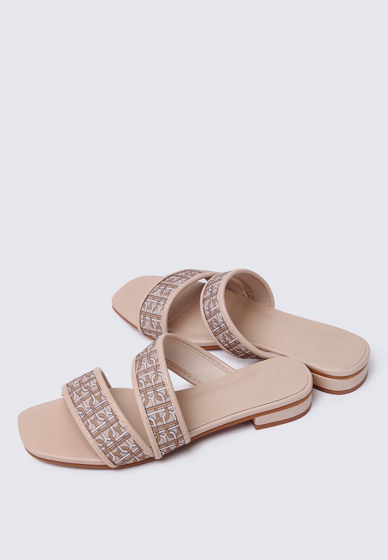 Myra Comfy Sandals In AlmondShoes - myballerine