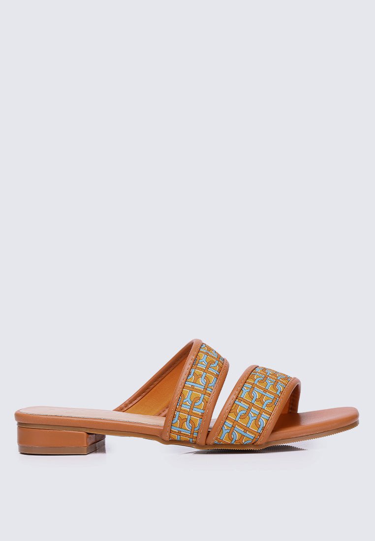 Myra Comfy Sandals In ApricotShoes - myballerine