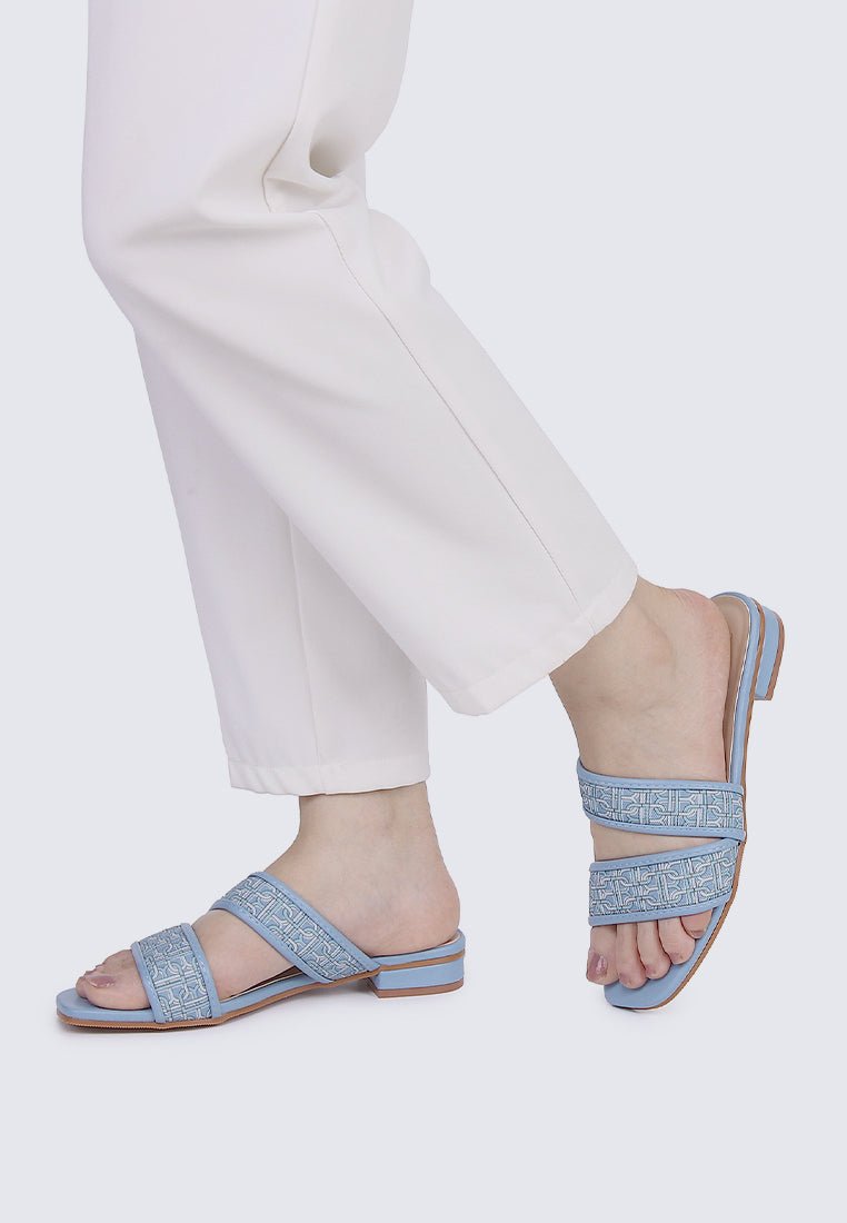 Myra Comfy Sandals In BlueShoes - myballerine