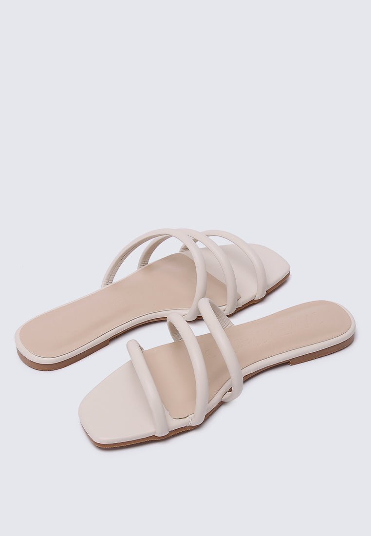 Nevaeh Comfy Sandals In BeigeShoes - myballerine