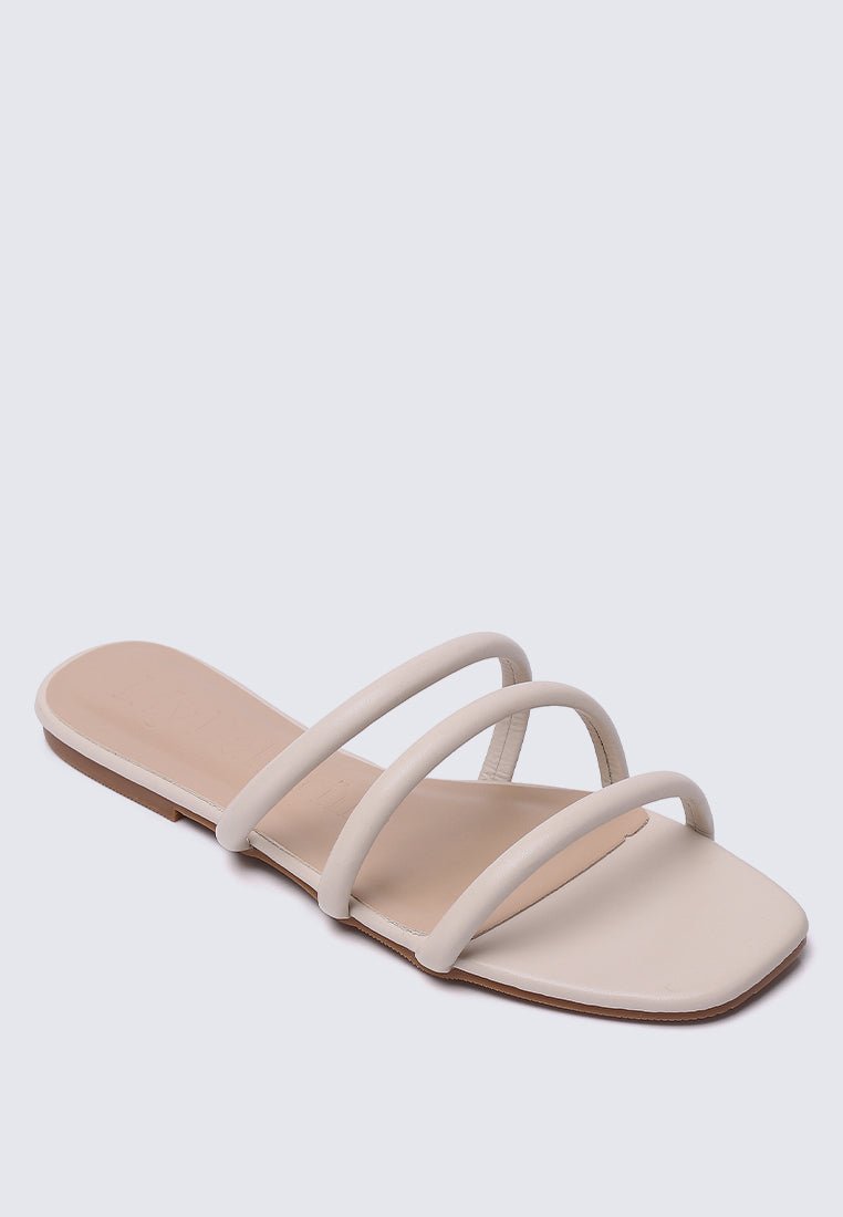 Nevaeh Comfy Sandals In BeigeShoes - myballerine