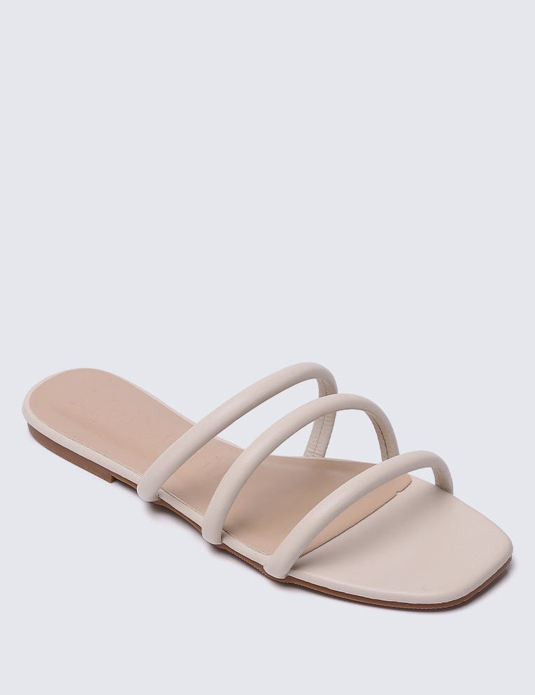 Nevaeh Comfy Sandals In BeigeShoes - myballerine