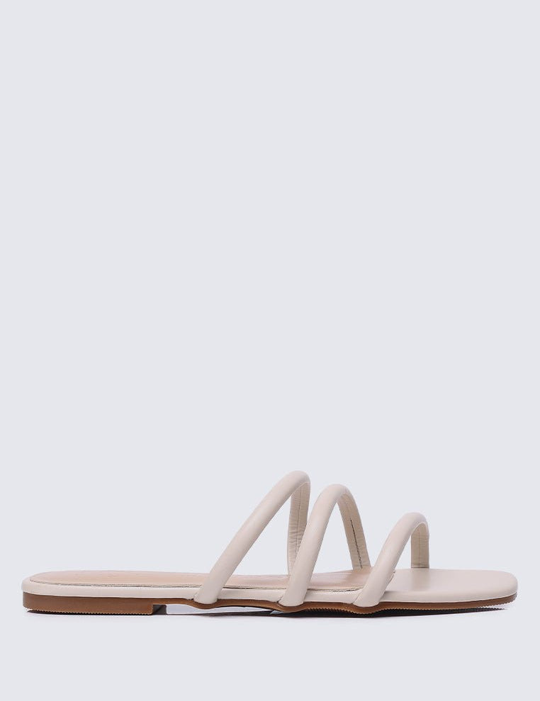 Nevaeh Comfy Sandals In BeigeShoes - myballerine