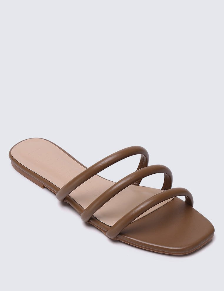 Nevaeh Comfy Sandals In TaupeShoes - myballerine