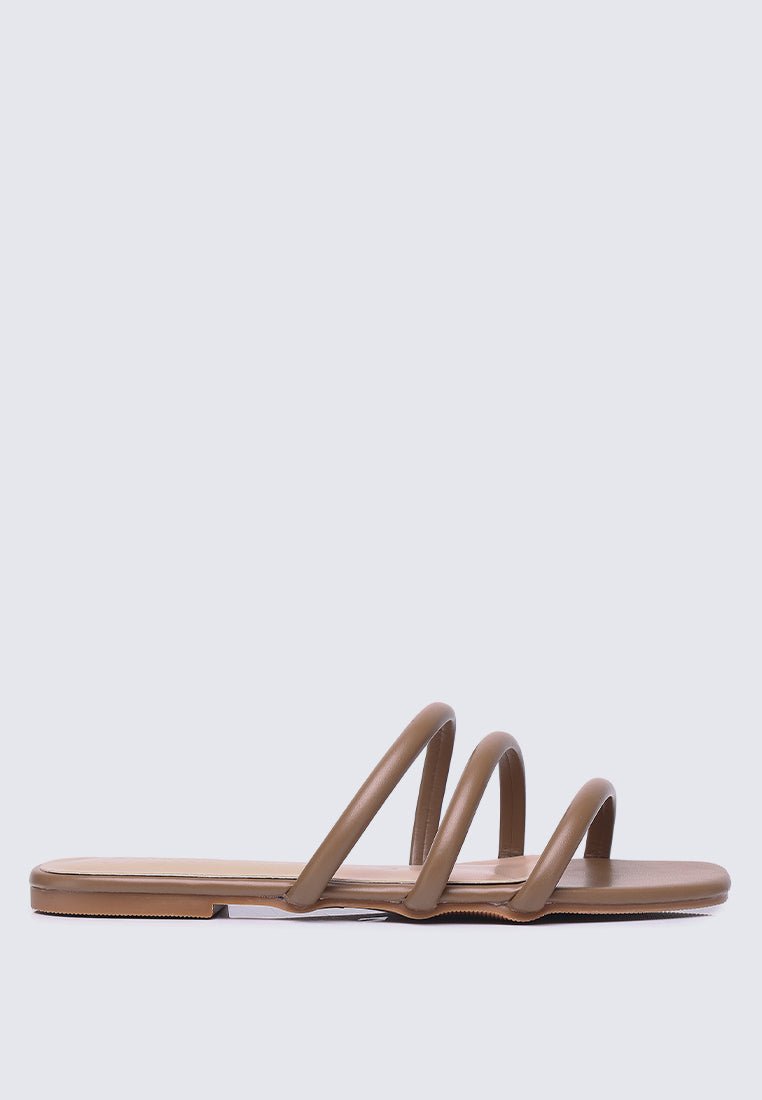 Nevaeh Comfy Sandals In TaupeShoes - myballerine