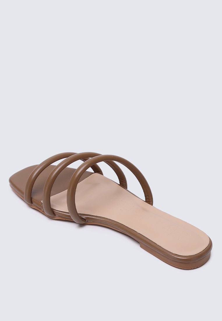 Nevaeh Comfy Sandals In TaupeShoes - myballerine