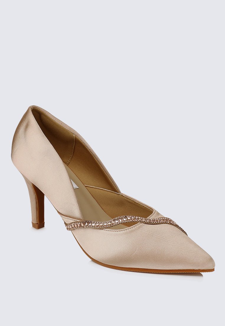 Nicole Comfy Pumps In ChampagneShoes - myballerine