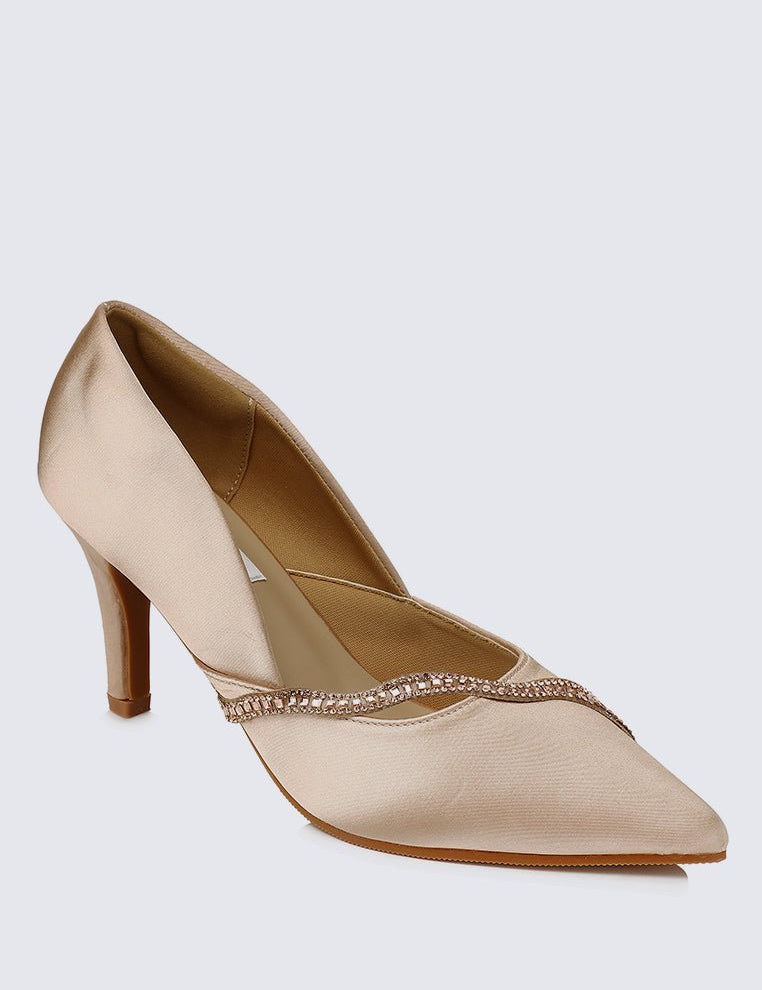 Nicole Comfy Pumps In ChampagneShoes - myballerine