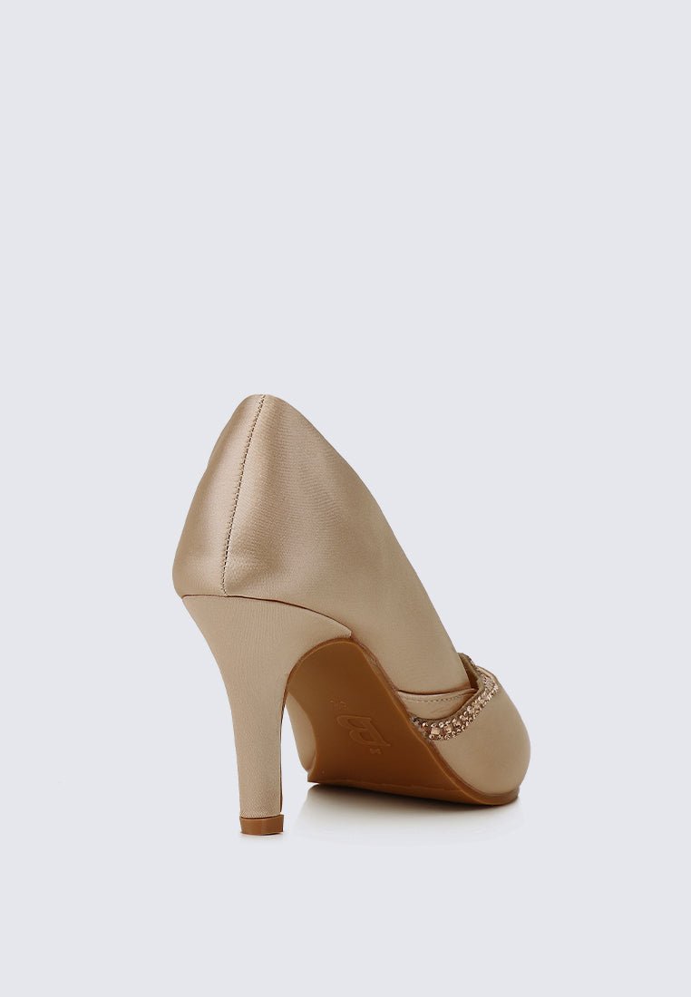 Nicole Comfy Pumps In ChampagneShoes - myballerine