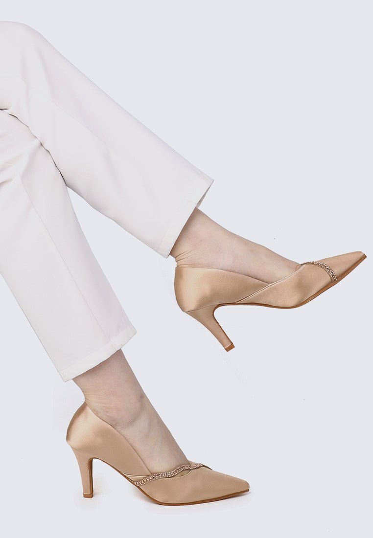 Nicole Comfy Pumps In ChampagneShoes - myballerine