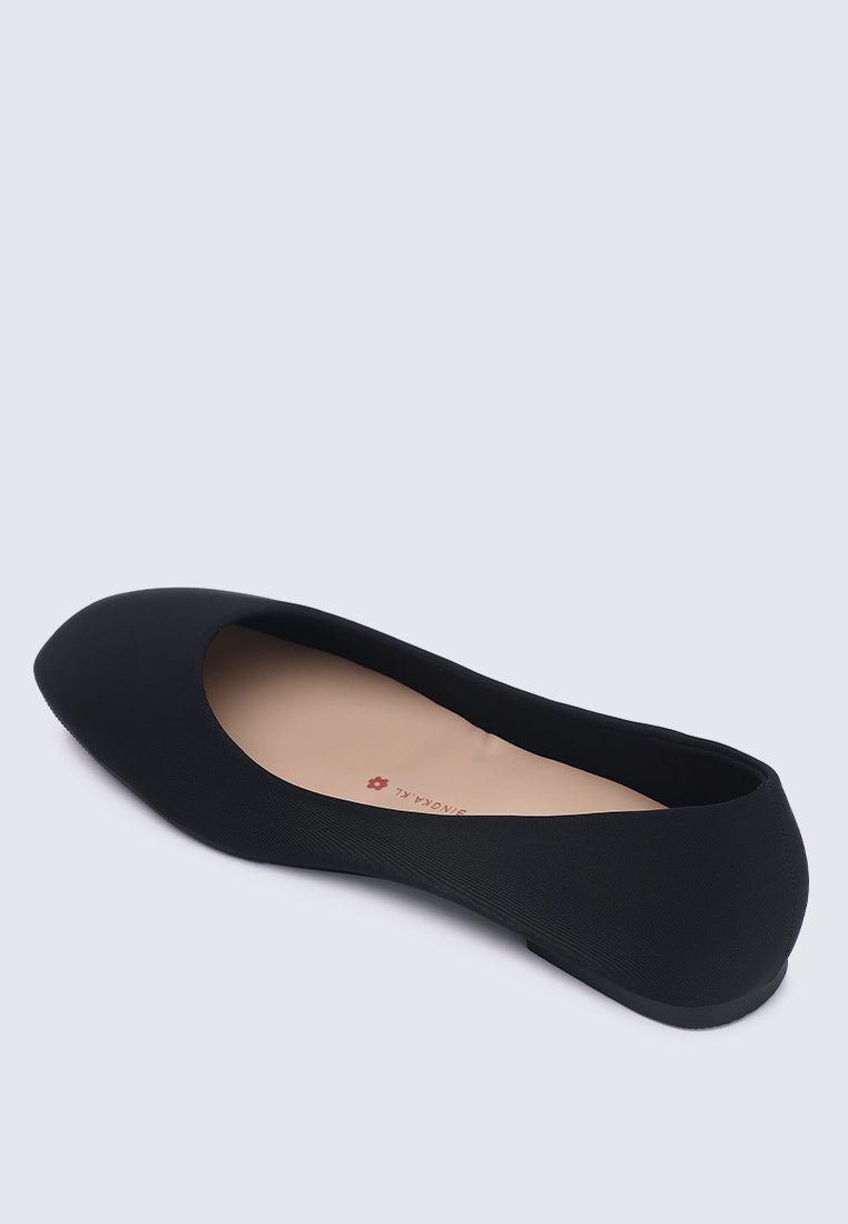 Oh, To Be Loved Comfy Ballerina In BlackShoes - myballerine