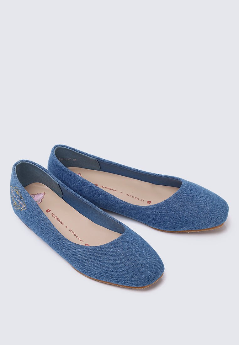 Oh, To Be Loved Comfy Ballerina In DenimShoes - myballerine