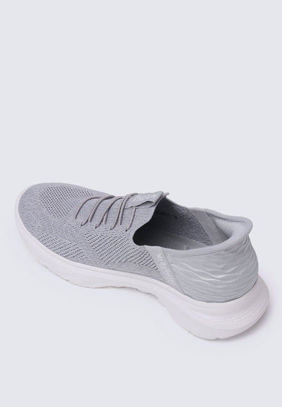 On The Go Comfy Sneakers In GreyShoes - myballerine