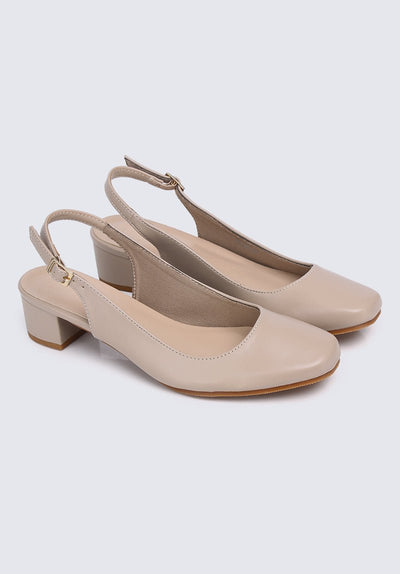 Palmer Comfy Heels In AlmondShoes - myballerine