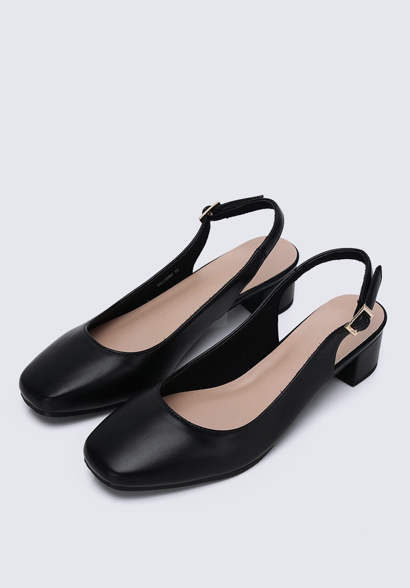 Palmer Comfy Heels In Black - myballerine