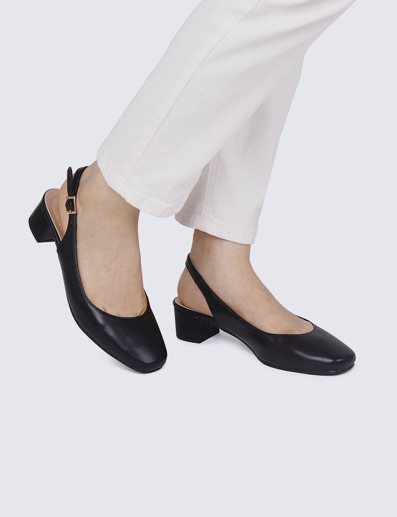 Palmer Comfy Heels In Black - myballerine