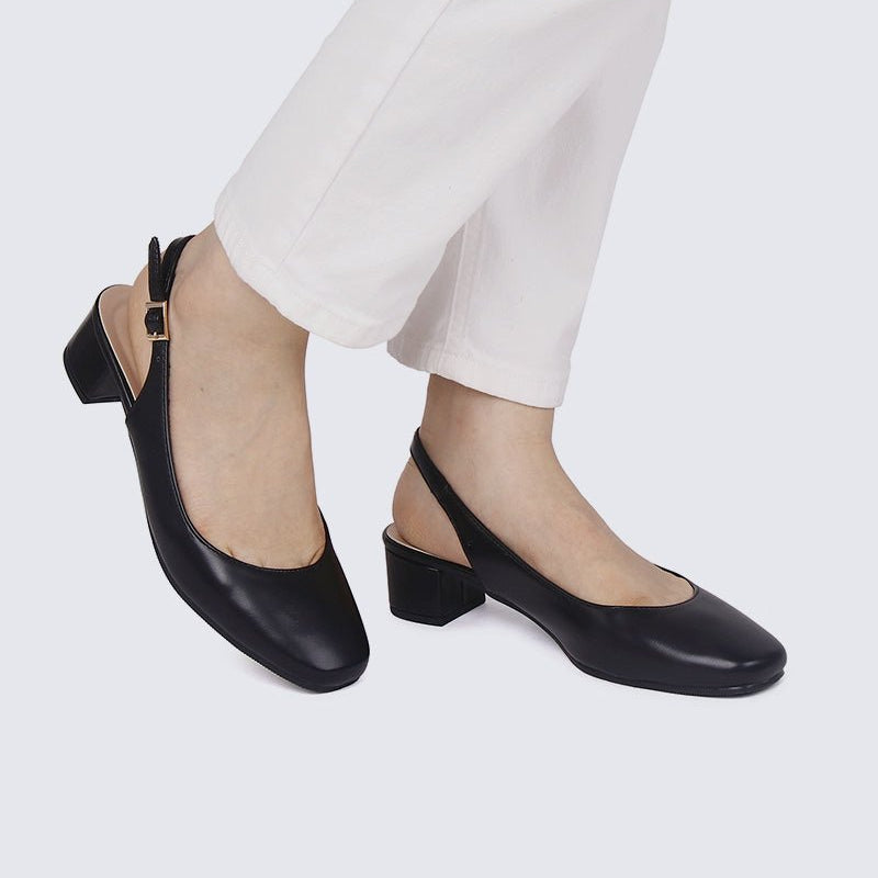 Palmer Comfy Heels In Black - myballerine