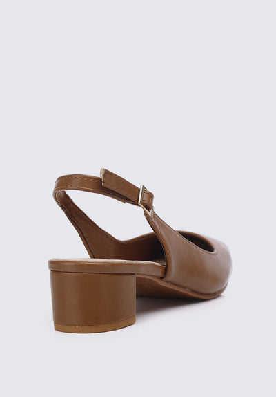 Palmer Comfy Heels In BrownShoes - myballerine