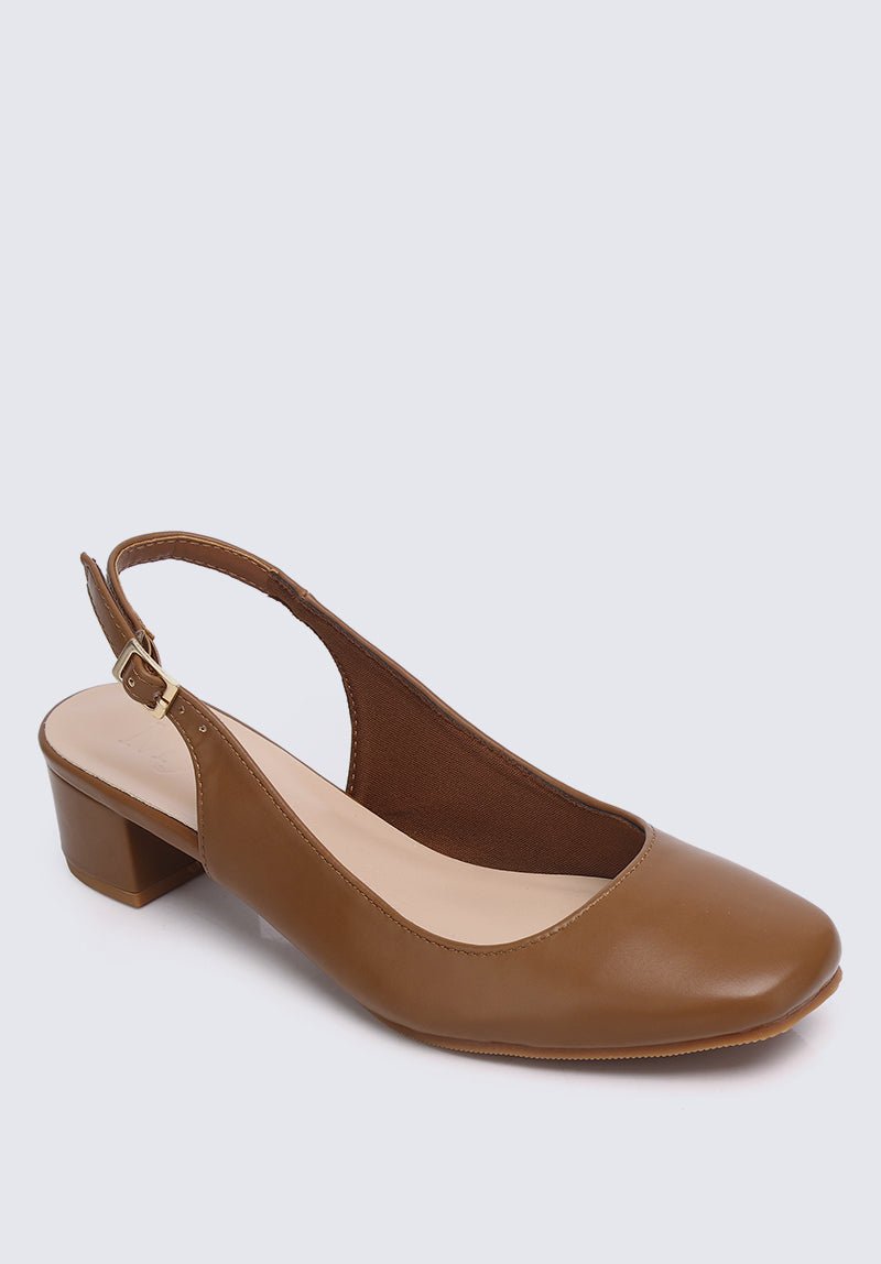 Palmer Comfy Heels In BrownShoes - myballerine