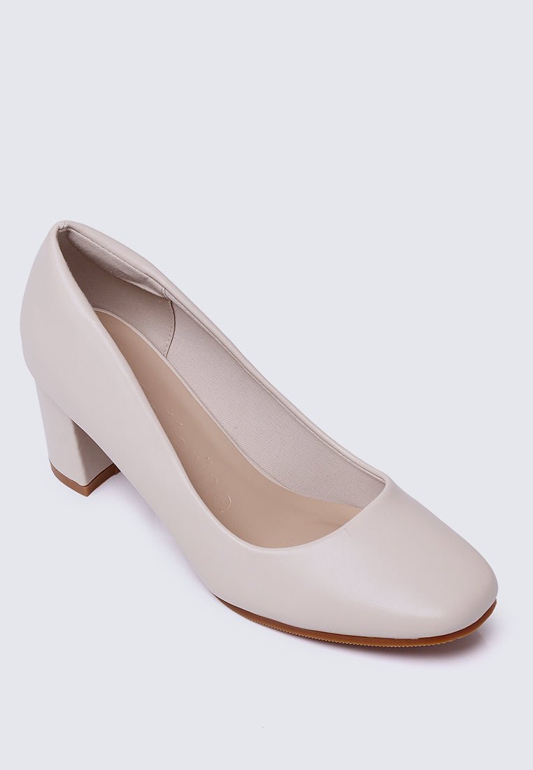 Pauline Comfy Heels In Beige - myballerine