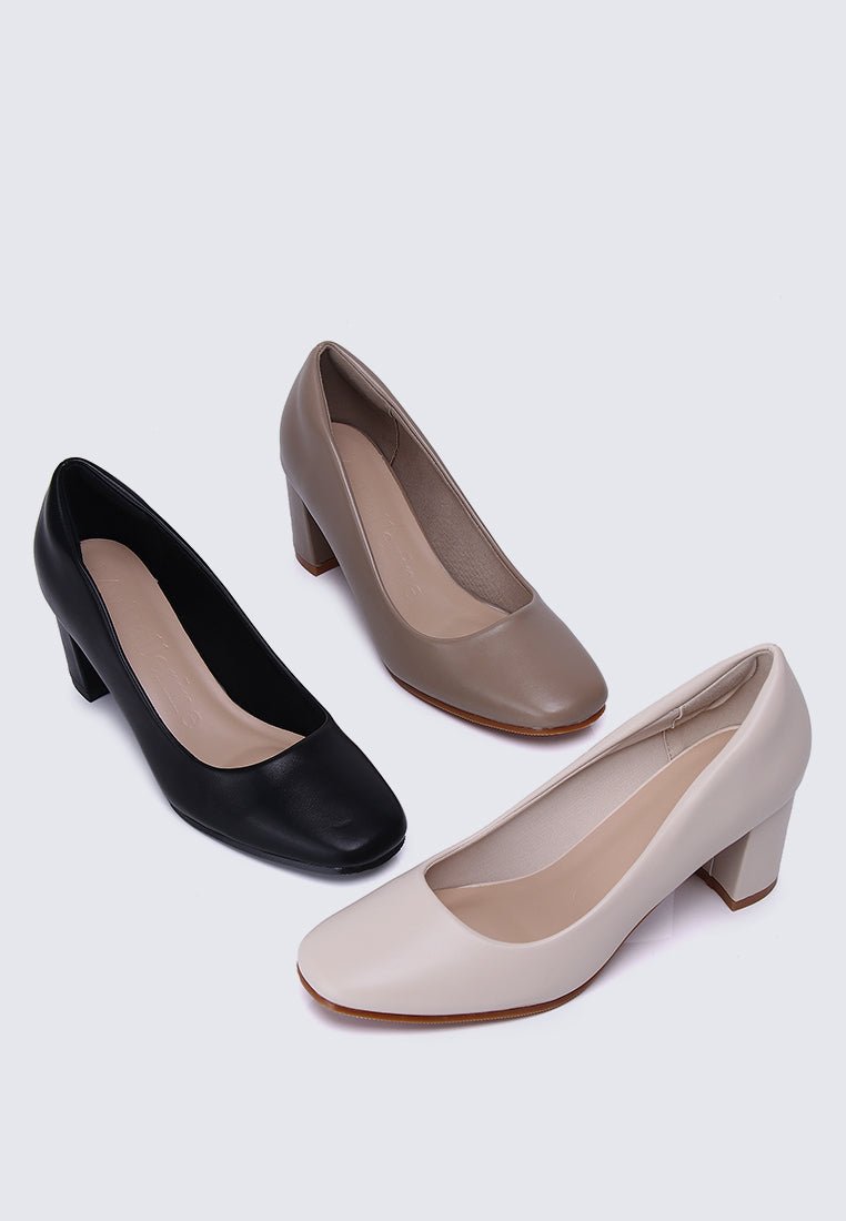 Pauline Comfy Heels In Beige - myballerine