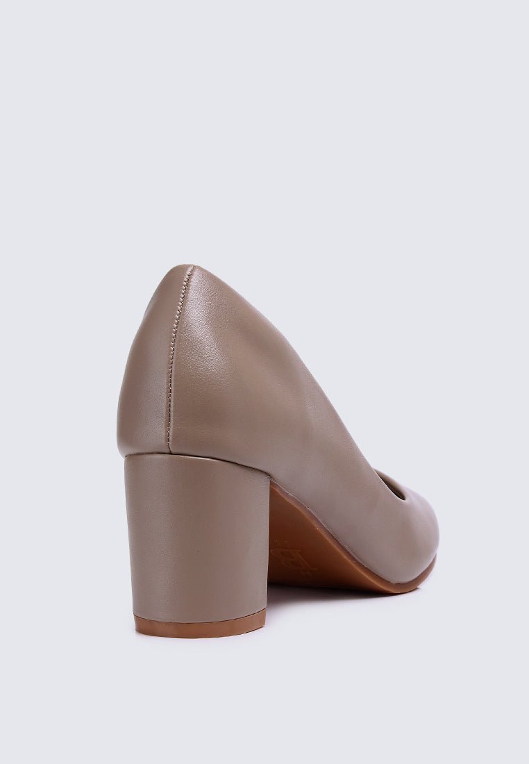 Pauline Comfy Heels In Taupe - myballerine