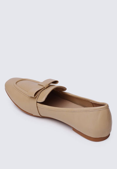 Penelope Comfy Loafers In NudeShoes - myballerine