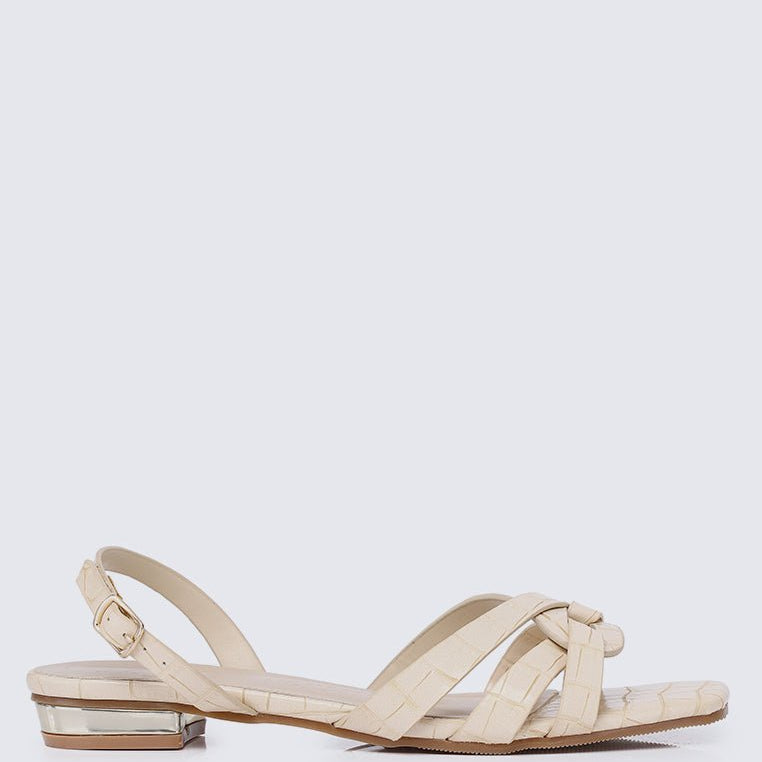 Penny Comfy Sandals In Beige - myballerine