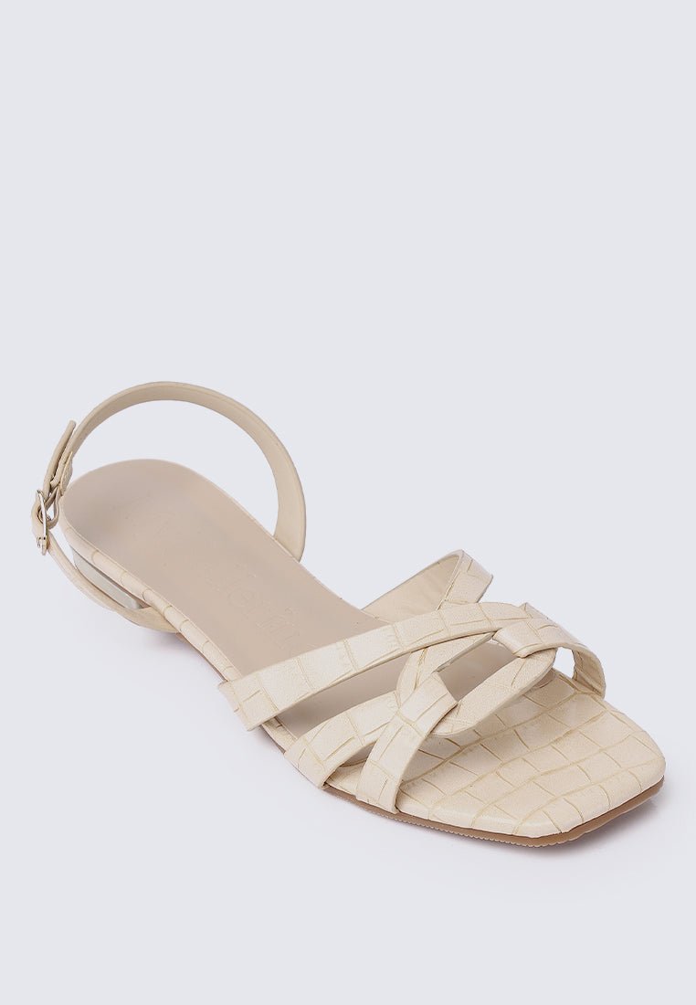 Penny Comfy Sandals In Beige - myballerine