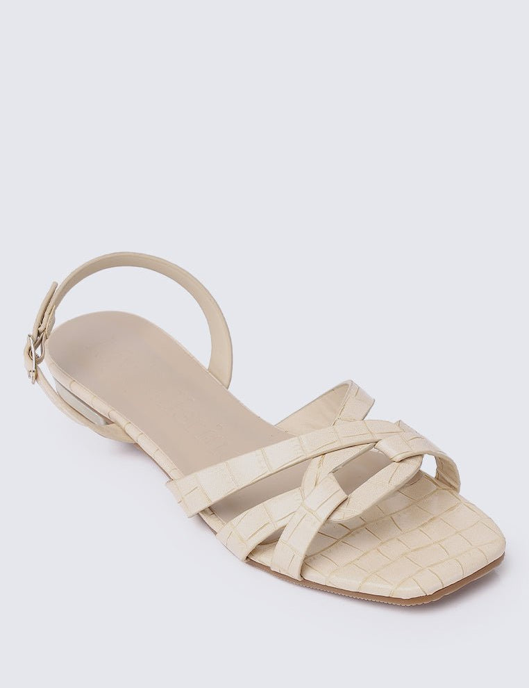 Penny Comfy Sandals In Beige - myballerine