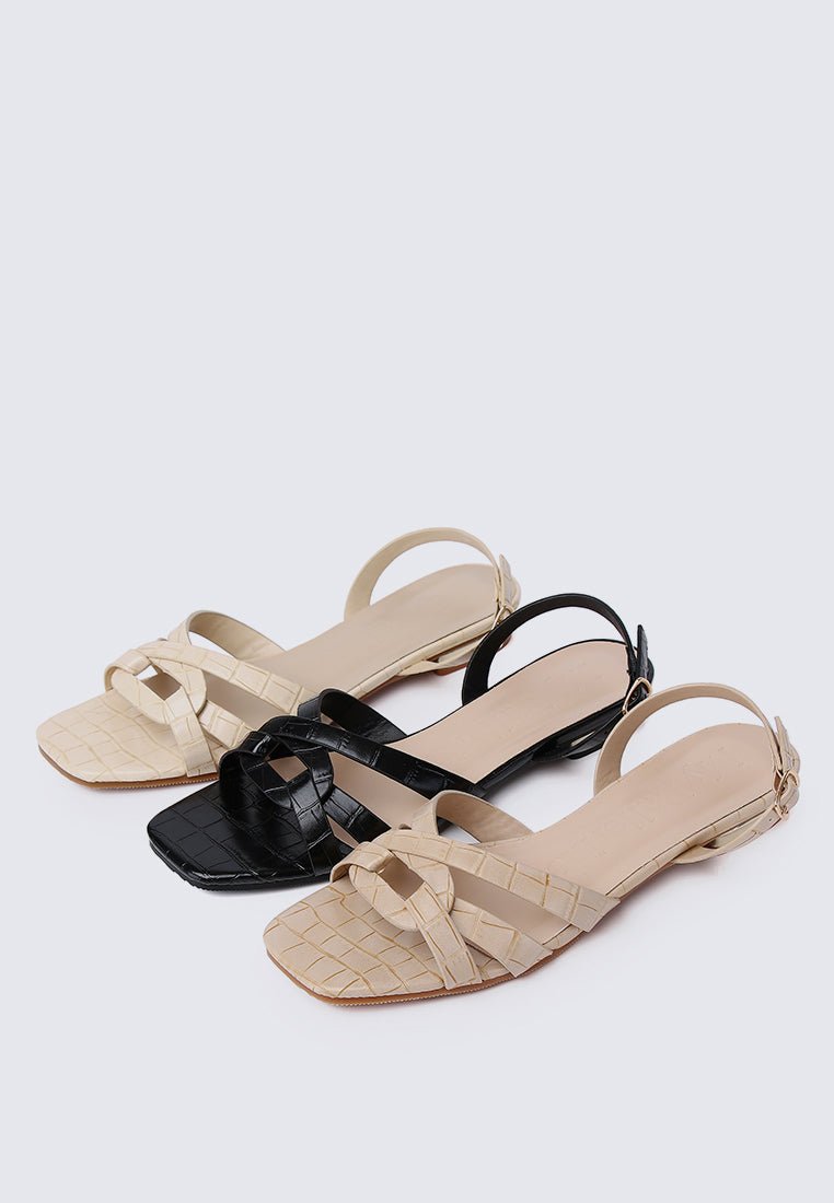 Penny Comfy Sandals In Beige - myballerine