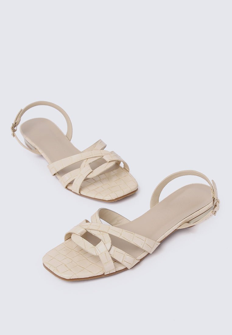 Penny Comfy Sandals In Beige - myballerine