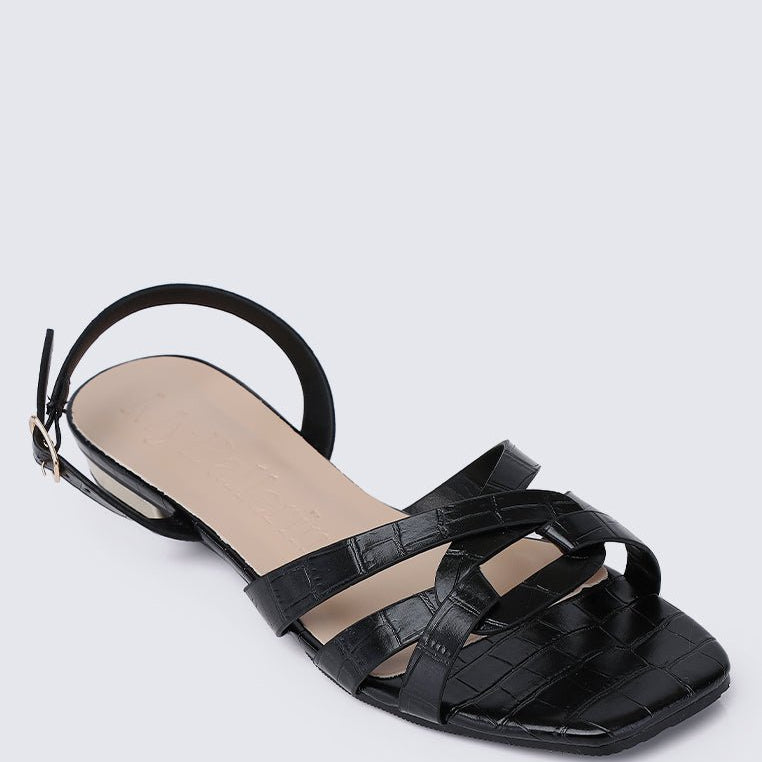 Penny Comfy Sandals In Black - myballerine