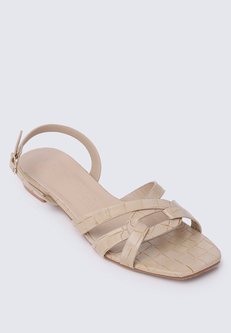 Penny Comfy Sandals In Taupe - myballerine