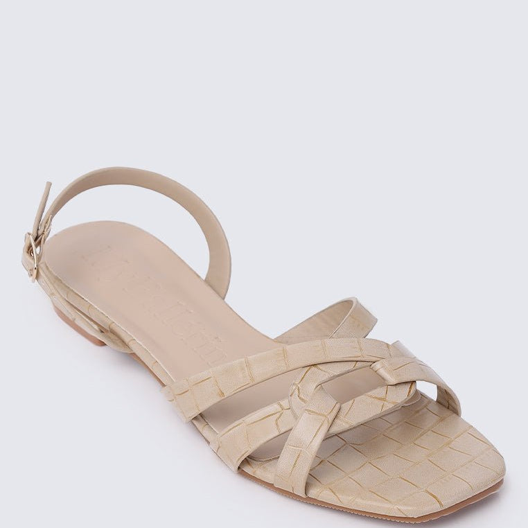 Penny Comfy Sandals In Taupe - myballerine