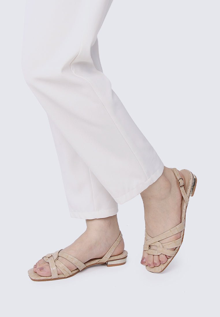 Penny Comfy Sandals In Taupe - myballerine